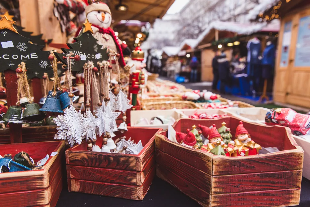 Božićni ukrasi adventski sajam Budimpešta