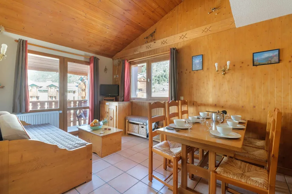 Dnevni boravak s kaučem na razvlačenje u apartmanu 4/6 osoba, Les Balcons de Val Cenis Le Haut