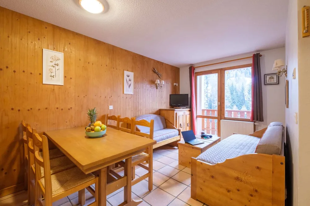 Dnevni boravak u obiteljskom apartmanu 4/6 osoba s kabinom, Les Balcons de Val Cenis Le Haut