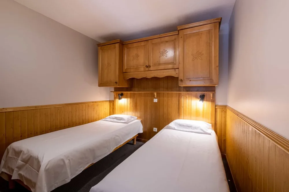Kabina za spavanje s dva kreveta u obiteljskom apartmanu, Les Balcons de Val Cenis Le Haut