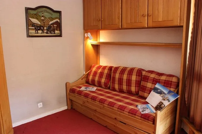 Kauč na razvlačenje (2 odvojena ležaja 80 x 190 cm) u studiju Trois Vallées 818, Val Thorens