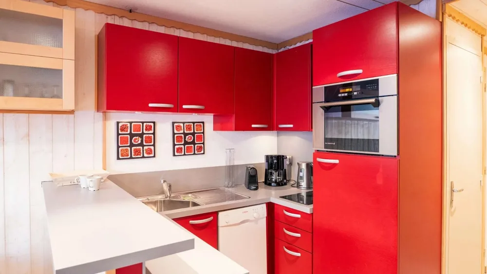 Renovirana kuhinja u apartmanu Vanoise 376