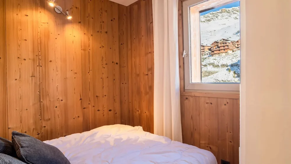 Spavaća soba s pogledom na Val Thorens